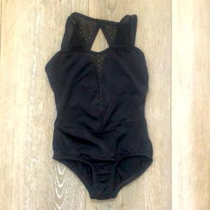Girls black leotard